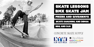 FREE Skate Coaching + Skate & BMX Jam at Meadowbank Skatepark #NSWYouthWeek