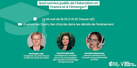 Quel service public de l'éducation en France et à l'étranger? billets