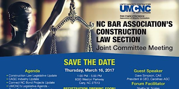 UMCNC / NC Bar Association's Joint Committee Meeting - March 2017