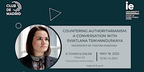 Countering Authoritarianism: A conversation with Sviatlana Tsikhanouskaya tickets