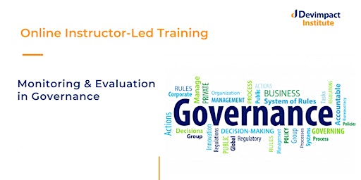 Training on Monitoring and Evaluation in Governance