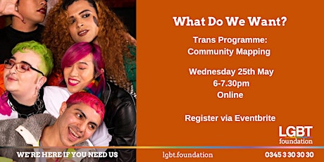 What Do We Want? Trans & Non-Binary Community Mapping tickets