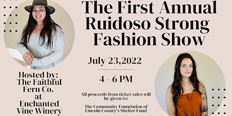 The First Annual Ruidoso Strong Fashion Show tickets
