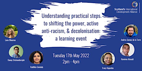 Taking practical steps for shifting the power, anti-racism & decolonisation tickets