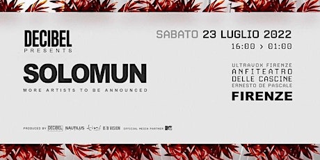 Solomun Firenze 23.07.22 Ultravox Anfiteatro delle Cascine tickets