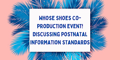 Whose Shoes Co-Production Event- Postnatal Information Standards tickets