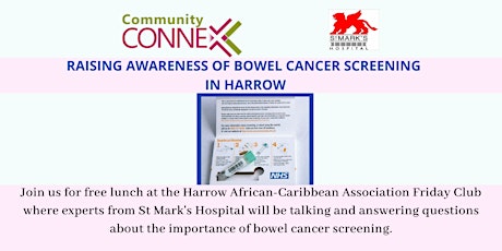 Find out why bowel cancer screening in Harrow is important. tickets