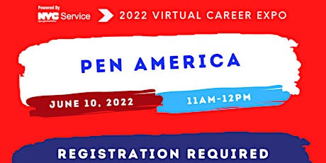 PEN America - Career Expo 2022 Employer tickets