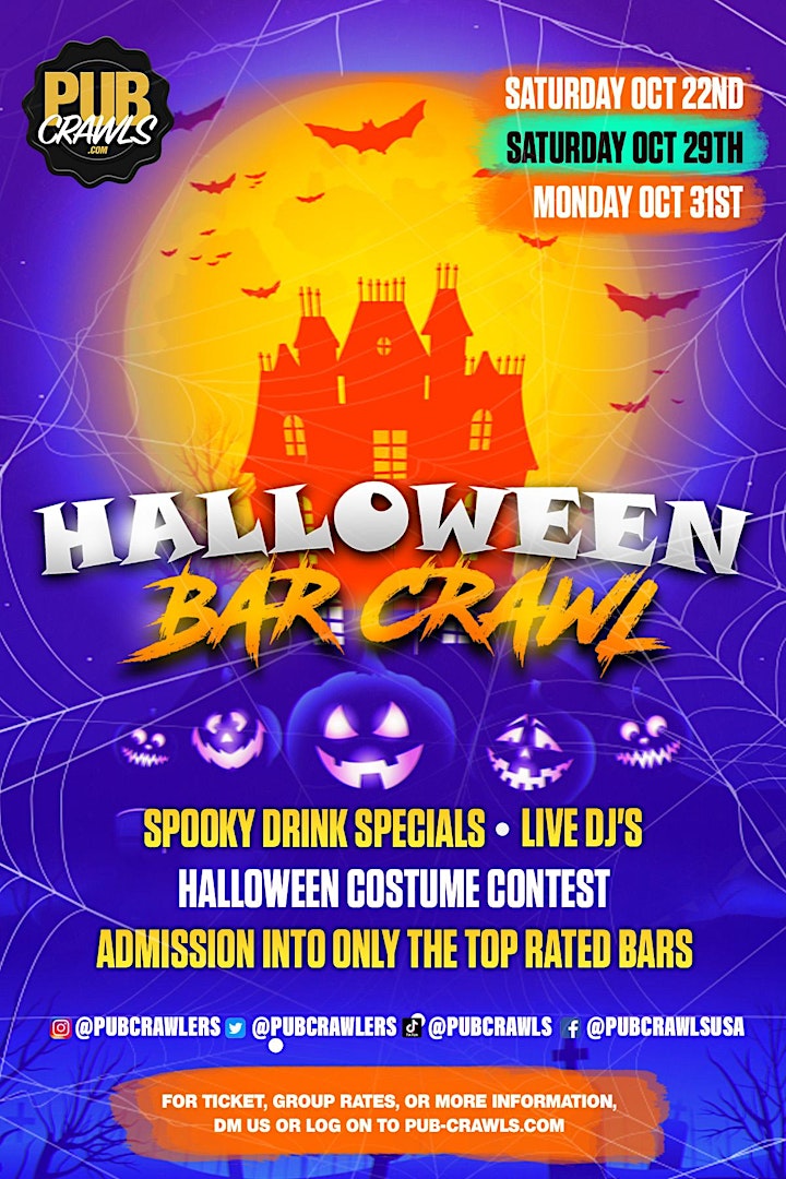 Atlantic City Happy Hour Halloween Bar Crawl image