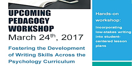 GSTA Pedagogy Workshop: Fostering the Development of Writing Skills primary image