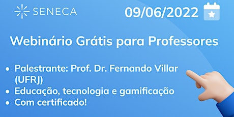Webinário com o Prof. Dr. Fernando Villar (UFRJ) bilhetes