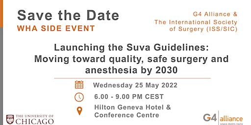 Launching the G4 Alliance/ISS-SIC Suva Guidelines  (Side Event)