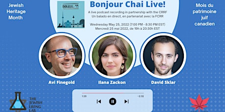 Bonjour Chai! Live podcast recording in partnership with the CRRF billets