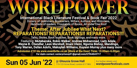 WordPower, International Black Literature Festival & Book Fair tickets