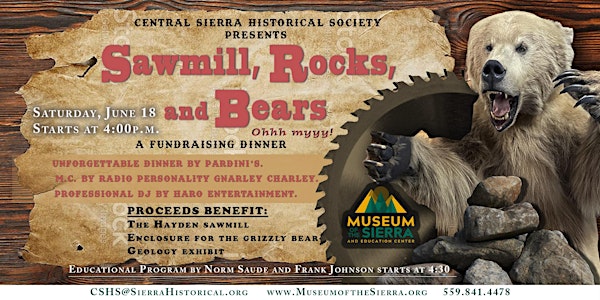 Central Sierra Historical Society Annual Fundraising Dinner