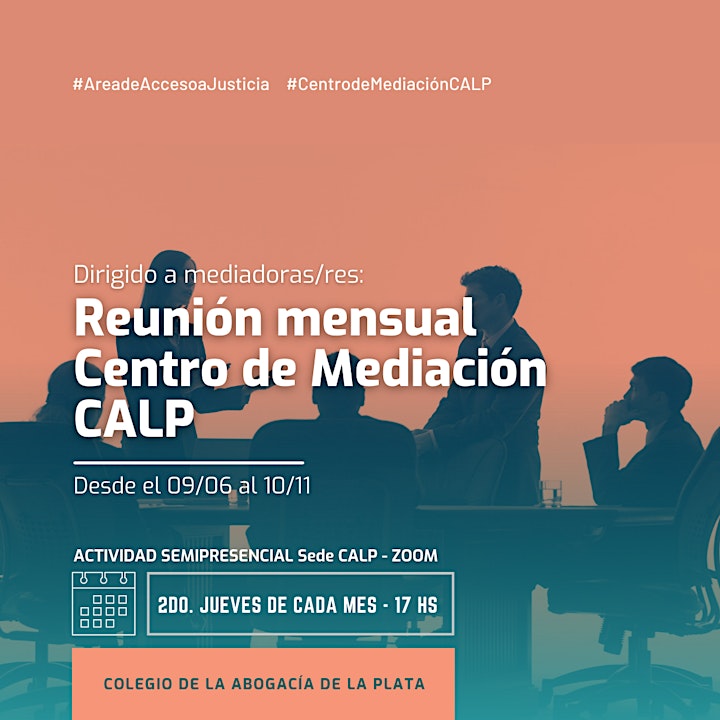 Imagen de Reunión mensual Centro de Mediación CALP