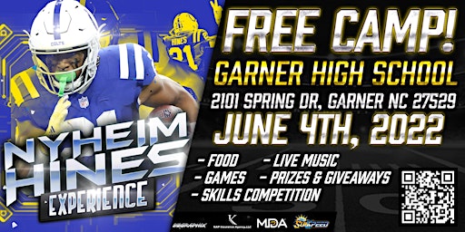 Nyheim Hines "Experience" Free Football Camp