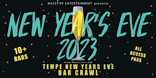 New Years Eve 2023 Tempe NYE Bar Crawl - All Access Pass
