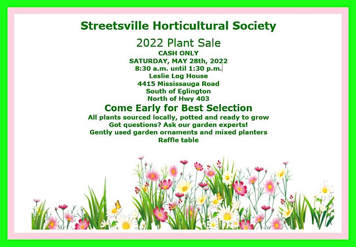 Streetsville Horticultural Society 2022 Plant Sale image