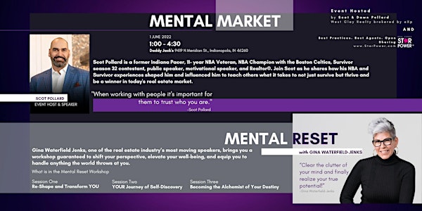 Mental Market |  Reset Workshop with Scot Pollard & Gina Waterfield-Jenks