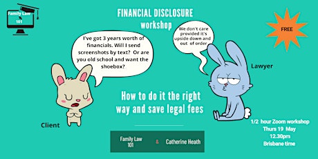Financial Disclosure - how to do it the right way and save costs tickets