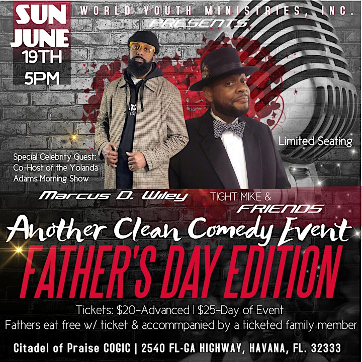 Another Clean Comedy Event w/ Tight Mike & Friends: Father's Day Edition image