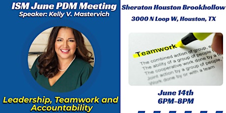 ISM-Houston June 2022 Professional Dinner Meeting tickets