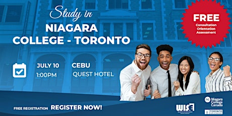Study in Niagara College - Toronto (Cebu) tickets