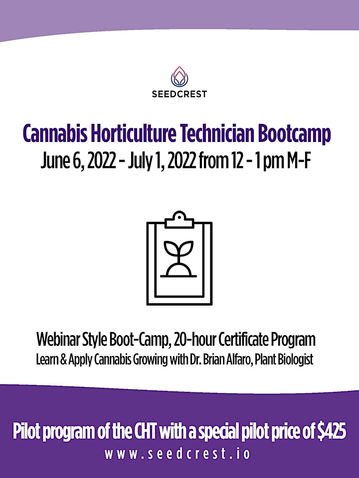 Cannabis Horticulture Technician  Bootcamp image