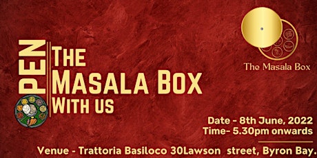 The Masala Box Pop up Dinner tickets