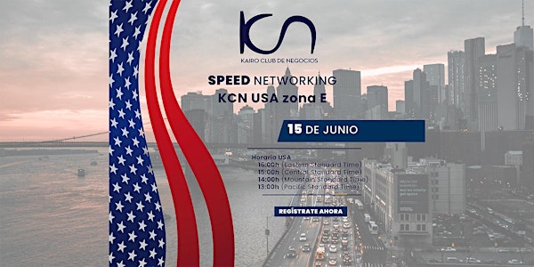 KCN Speed Networking Online USA - 15 de junio