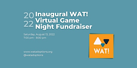 WAT Virtual Game Night Fundraiser tickets