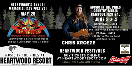 Music in the Pines Country Music Campout feat. Chris Kroeze & Devon Worley tickets