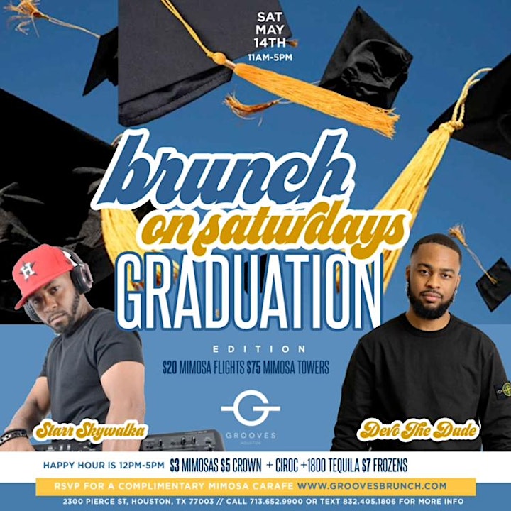 Grooves' Saturday Brunch + Day Party | Brunch 11am-5pm | Happy Hr 12pm-5pm image