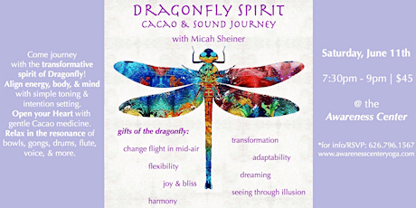 Dragonfly Spirit Cacao & Sound Journey tickets
