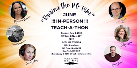 Voice Actors of NYC JUNE IN-PERSON TEACH-A-THON tickets
