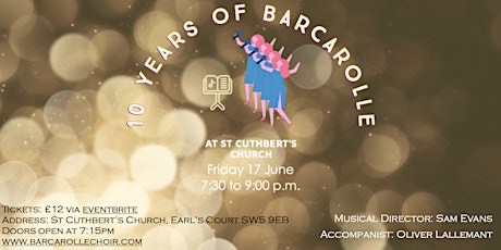 Barcarolle Choir June Concert tickets