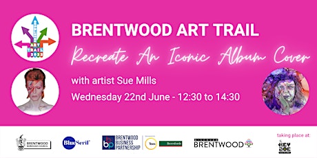 Brentwood Art Trail Workshop -Recreate An Iconic Album Cover with Sue Mills tickets