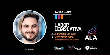 Ramiro Marra en Córdoba: "Labor legislativo" tickets