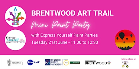 Brentwood Art Trail Workshop - Express Yourself Paint Parties tickets