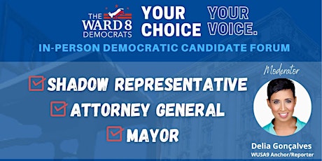 Candidates' Forum for DC Shadow Represenative, Attorney General, and Mayor tickets