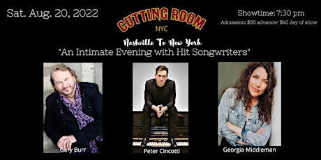 Nashville To New York: An Intimate Evening with Hit Songwriters tickets