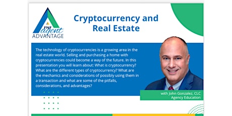 Cryptocurrency and Real Estate tickets