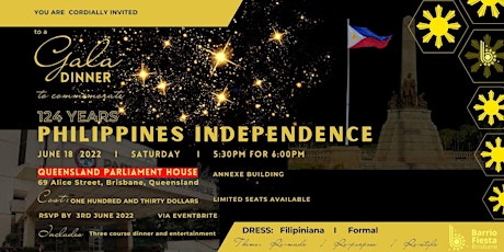 124th Philippines Independence Day Celebration _Gala Dinner tickets