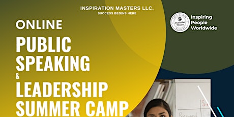 Public Speaking Summer Camps - On line tickets