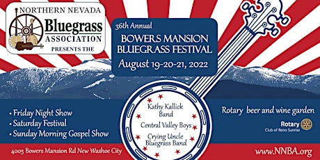 Bowers Mansion Bluegrass Festival 2022 tickets