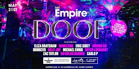 Empire · DOOF · May 21st tickets