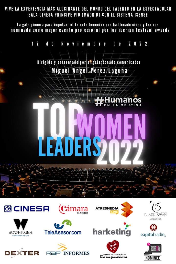 Imagen de Gran Gala Top Women Leaders Madrid 2022. Vamos a cambiar el futuro