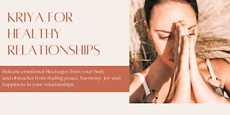 Hauptbild für Kriya yoga for healthy relationships