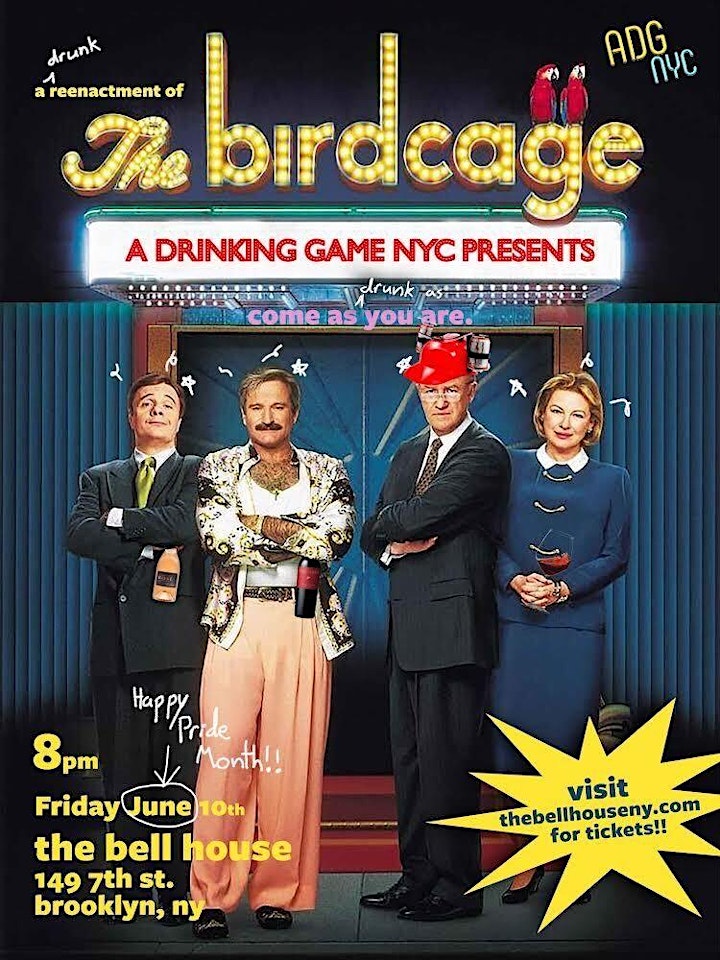 A Drinking Game NYC presents The Birdcage image
